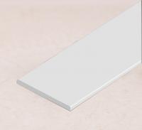 Алюминиевая полоса 40 мм белая матовая 1,6 мм толщина полосы 3м