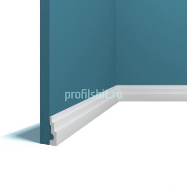 Напольный плинтус 12х42 мм Перфект Плюс P105 белый 2 м белый ударопрочный полимер