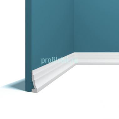 Напольный плинтус 15х50 мм Перфект Плюс P107 белый 2 м белый ударопрочный полимер