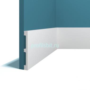 Напольный плинтус 13х120 мм Перфект Плюс P84 белый 2 м белый ударопрочный полимер