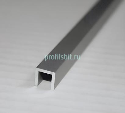 П-профиль алюминиевый 12х12 мм Евротрим 0225.01 серебро 2,95 м
