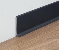 Алюминиевый плинтус для пола 40 мм Евротрим L-40 7910 черный 2,7 м