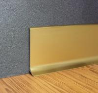 Алюминиевый плинтус для пола 60 мм Евротрим L-60 2157 золото 2,95 м