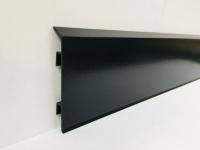 Алюминиевый плинтус для пола 70 мм Евротрим F-70 2158 черный 2,95 м