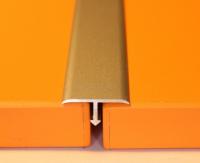 Т-профиль алюминиевый 10 мм Евротрим Т-10 7335.00 золото 3 м