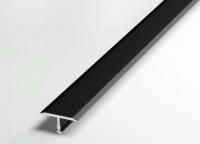 Т-профиль алюминиевый 10 мм Евротрим Т-10 7335.05 черный 3 м