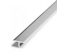 Т-профиль алюминиевый 14 мм Евротрим Т-14 7336.01 серебро 3 м