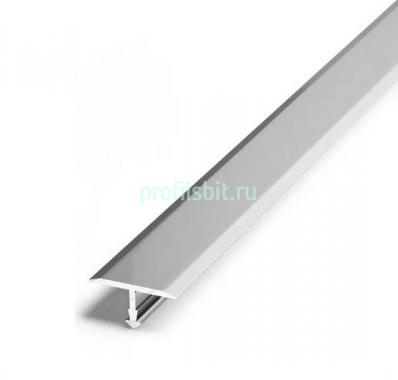 Т-профиль алюминиевый 26 мм Евротрим Т-26 7334.01 серебро 3 м
