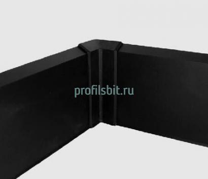 Уголок ПВХ внутренний для плинтуса Евротрим F-70 черный