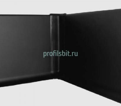 Уголок ПВХ внутренний для плинтуса Евротрим L-100 черный