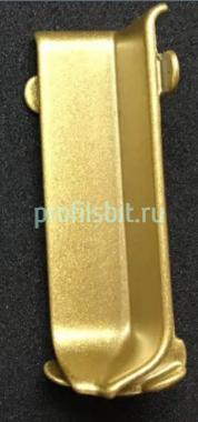 Алюминиевый уголок внутренний для плинтуса Евротрим L-60 золото