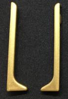 Алюминиевые заглушки для плинтуса Евротрим L-80 комплект золото