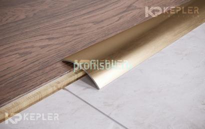 Одноуровневый порог стальной 40 мм FAR 4 GM золото сатинированное 2,7 м