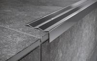 Угловой порог стальной 40х8 мм FCA 8 P полированная сталь 2,7 м
