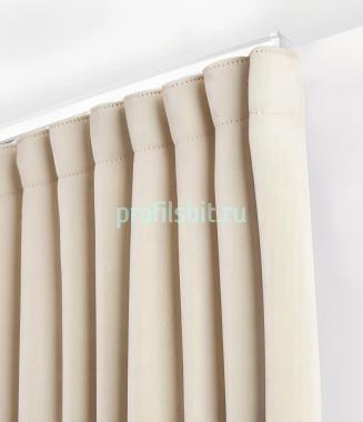 Раздвижной алюминиевый карниз для штор однорядный Legrand белый 2.1-3.0м