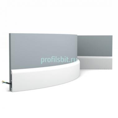 Напольный плинтус гибкий Orac Decor Duropolymer SX183F белый 200х7.5х1.3 см