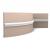 Гибкий молдинг Orac Decor Duropolymer PX201F белый 200x2.5x9 см
