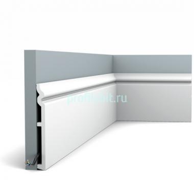 Плинтус напольный Orac Decor Duropolymer SX206 белый 200x18x1.8 см