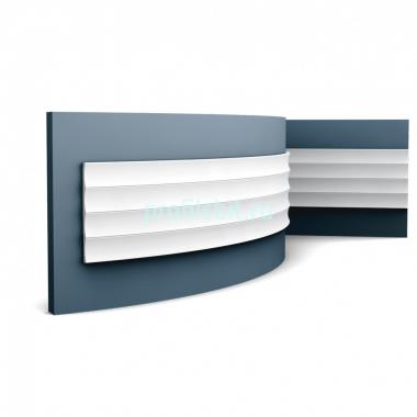 Гибкая стеновая панель 3D Orac Decor W114F белая 200х25х1.5 см