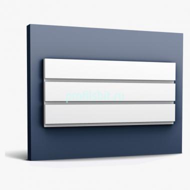 Стеновая панель 3D Orac Decor W116 белая 200х25х2 см