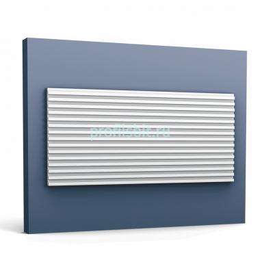 Стеновая панель 3D Orac Decor WX205-2600 белая 260x25x1.3 см