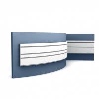 Гибкая стеновая панель 3D Orac Decor W119F белая 200x25x2 см