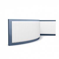 Гибкая стеновая панель 3D Orac Decor W214F белая 200x40x1.5 см
