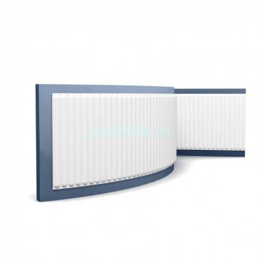 Гибкая стеновая панель 3D Orac Decor W214F белая 200x40x1.5 см