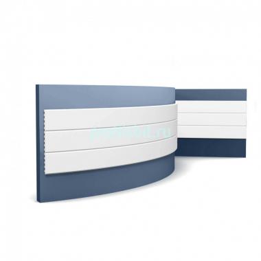 Гибкая стеновая панель 3D Orac Decor WX205F белая 200x25x1.3 см