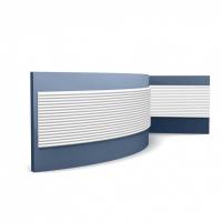 Гибкая стеновая панель 3D Orac Decor WX210F белая 200x25.5x1.3 см