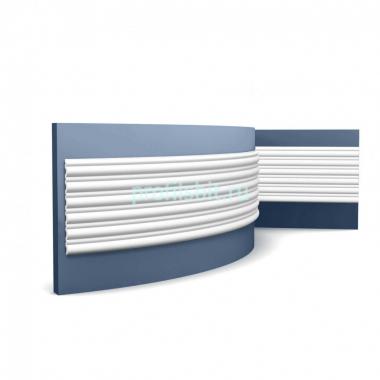 Гибкая стеновая панель 3D Orac Decor WX211F белая 200x25.5x1.7 см