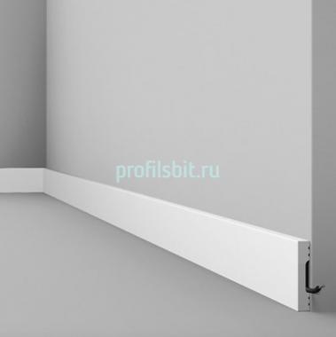 Напольный плинтус NMC Wallstyl FD8 белый 80х15 мм 200 см