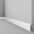 Напольный плинтус NMC Wallstyl FD8 белый 80х15 мм 200 см