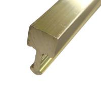 Латунный Т-профиль (вставка-разделитель) 10х5 мм шлифованный AD 10 3м