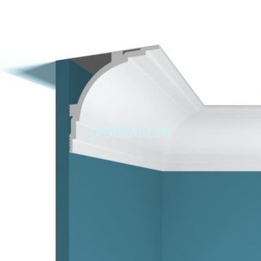 Потолочный плинтус Перфект Плюс P99 белый ударопрочный полимер 100х100 2 м