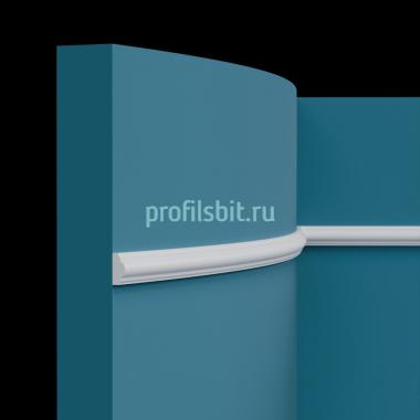 Молдинг гибкий Перфект Плюс P35F белый ударопрочный полимер 25х12х2000 мм