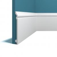 Плинтус напольный Перфект Плюс P113 белый ударопрочный полимер 160х15 2 м