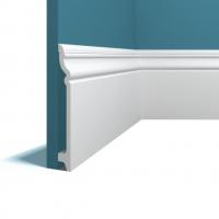 Плинтус напольный Перфект Плюс P118 белый ударопрочный полимер 160х18 2 м