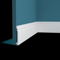 Плинтус напольный Перфект Плюс P158 белый ударопрочный полимер 130х15 2 м