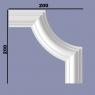 Угловой элемент для молдингов NMC WL1-C2 200х200 Wallstyl комплект 4шт