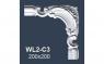 Угловой элемент для молдингов NMC WL2-C3 200х200 Wallstyl комплект 4шт