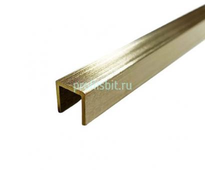 Шлифованный латунный П-профиль 6Х6Х6 мм PU6 3м