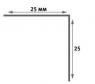 Уголок штукатурный ПВХ Cezar Эко 25х25 мм Белый 3 м