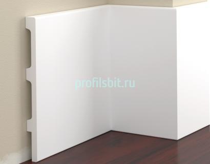 Напольный плинтус из полистирола 195х17 Cezar Elegance LPC-39 Белый под покраску 2,44 м