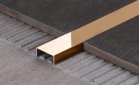 Стальной П-профиль 5х10 FSUP05-RP розовое золото полированное 2,7м