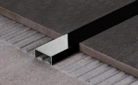 Стальной П-профиль 10х10 FSUP10-BP черный полированный 2,7м