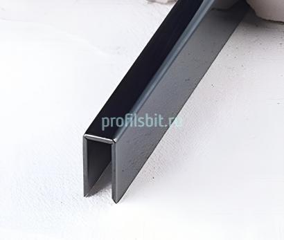 Стальной П-профиль 5х10 FSUP05-BP черный полированный 2,7м