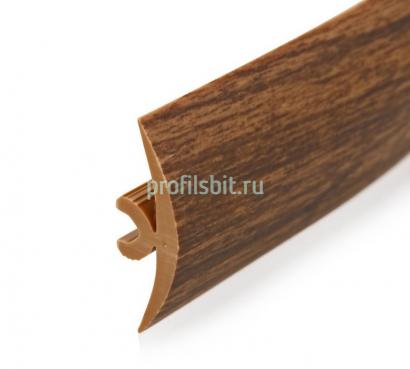 Гибкий порог ПВХ 40 мм Cezar Flex Line 77 Орех 3 м