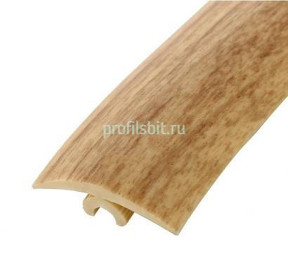 Гибкий порог ПВХ 40 мм Cezar Flex Line 84 Ясень светлый 6 м