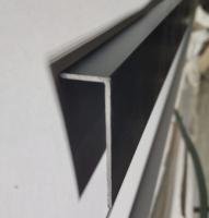 Теневой плинтус алюминиевый под гипсокартон ПБ-70х14 черный матовый 3м